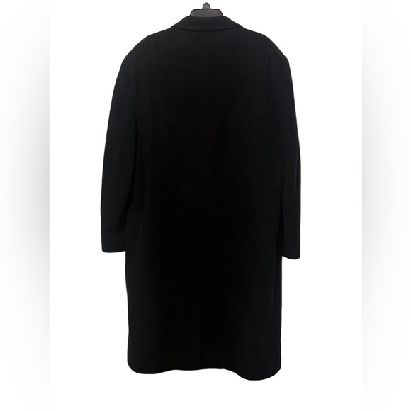 Polo Ralph Lauren black cashmere wool blend long overcoat Made in Italy - Picture 4 of 11